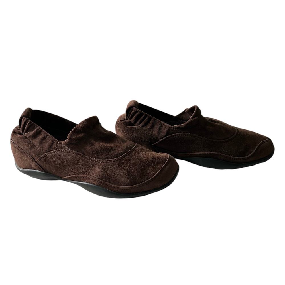 Dansko Size US‎ 8.5-9 EU 39 Leather Suede Brown Cadence Slip On Moccasin Loafer